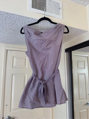 GAP Lilac Tie-Waist Peplum Camisole